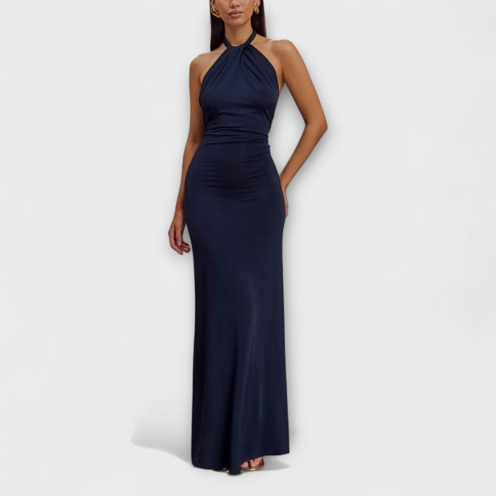 Lagūna - Slinky Halter Maxi Dress