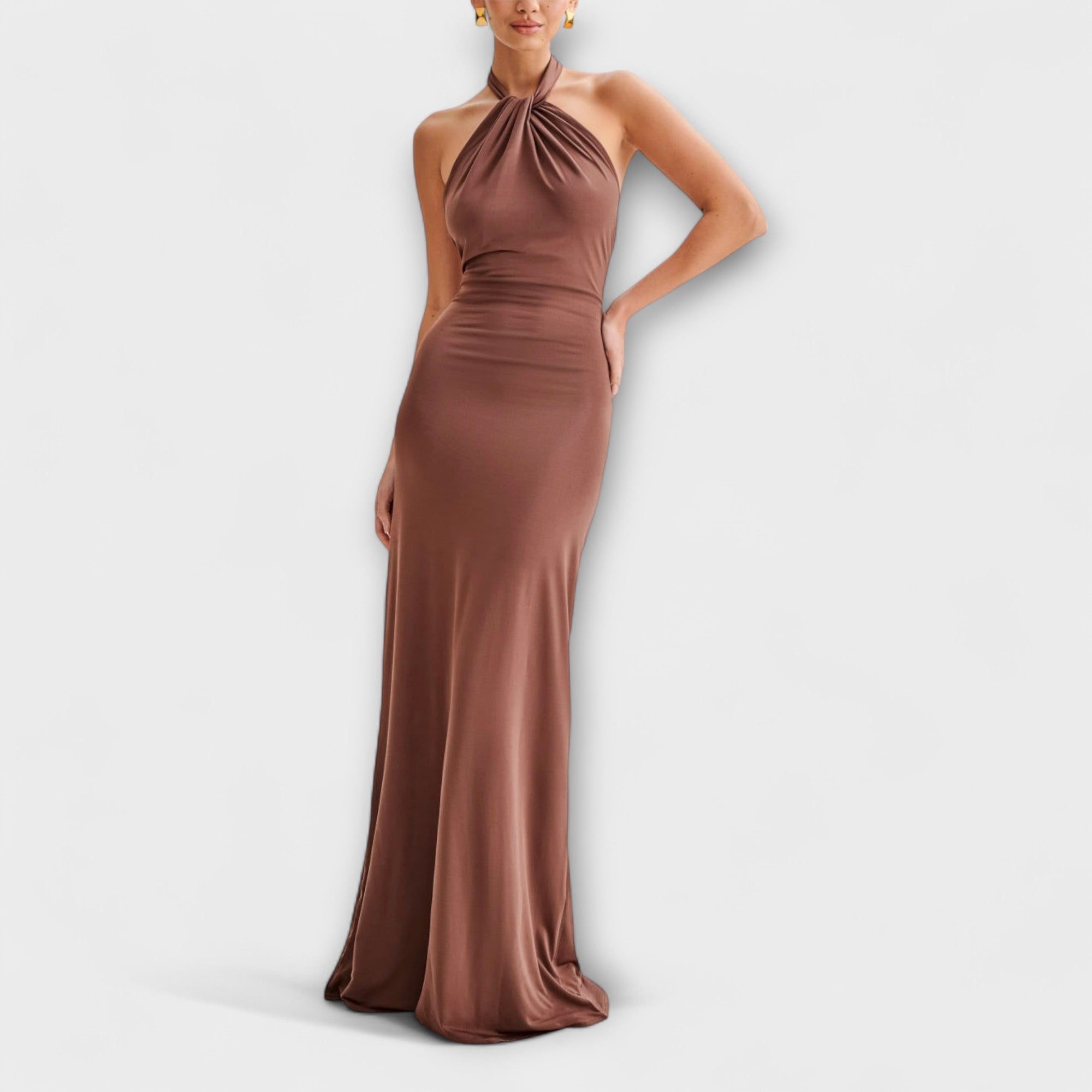 Lagūna - Slinky Halter Maxi Dress