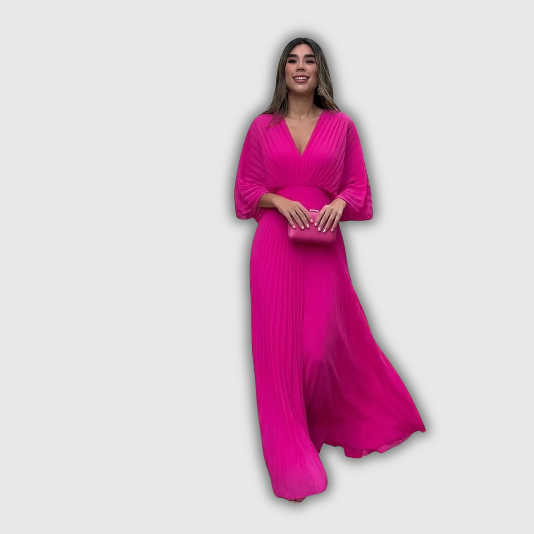 Serelina | Elegant Maxi Dress with Shoulder Details