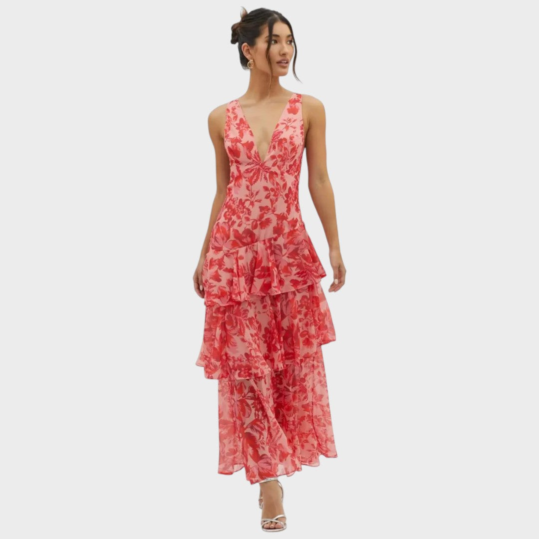 Lena | Eleganta Maxi Kleita Viegla Vasaras Stilā