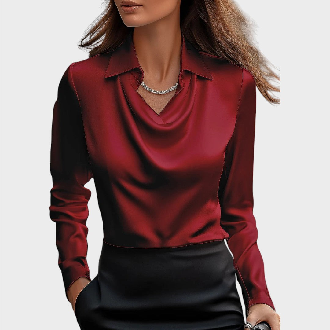 Elin | Eleganta Satīna Blūze
