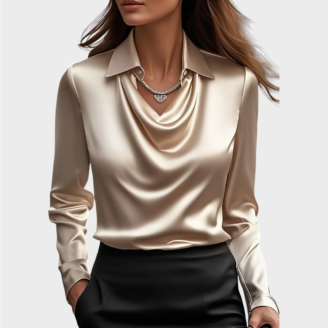 Elin | Eleganta Satīna Blūze