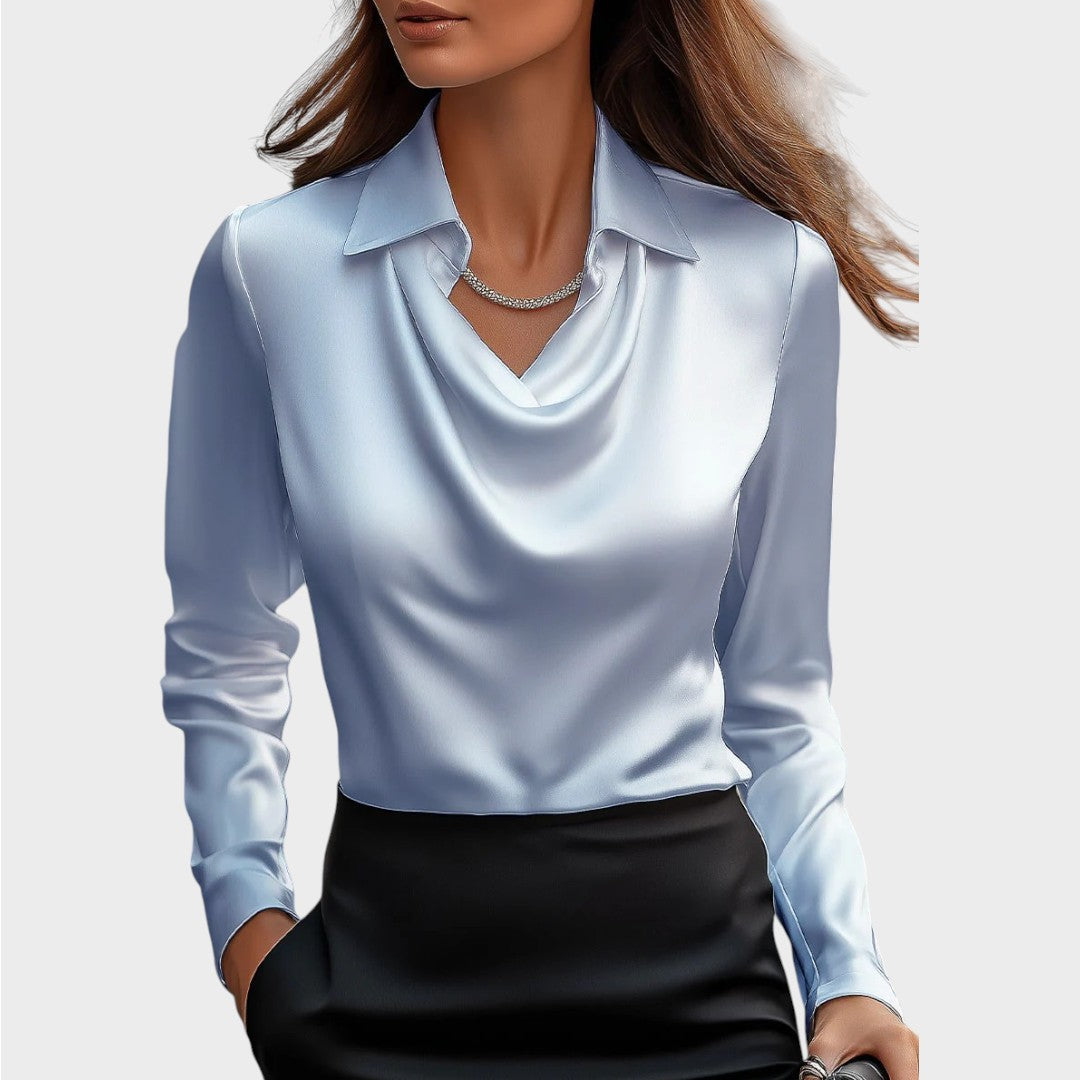 Elin | Eleganta Satīna Blūze