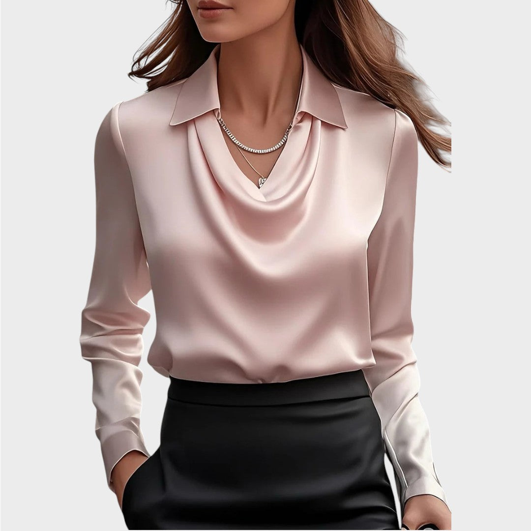 Elin | Eleganta Satīna Blūze