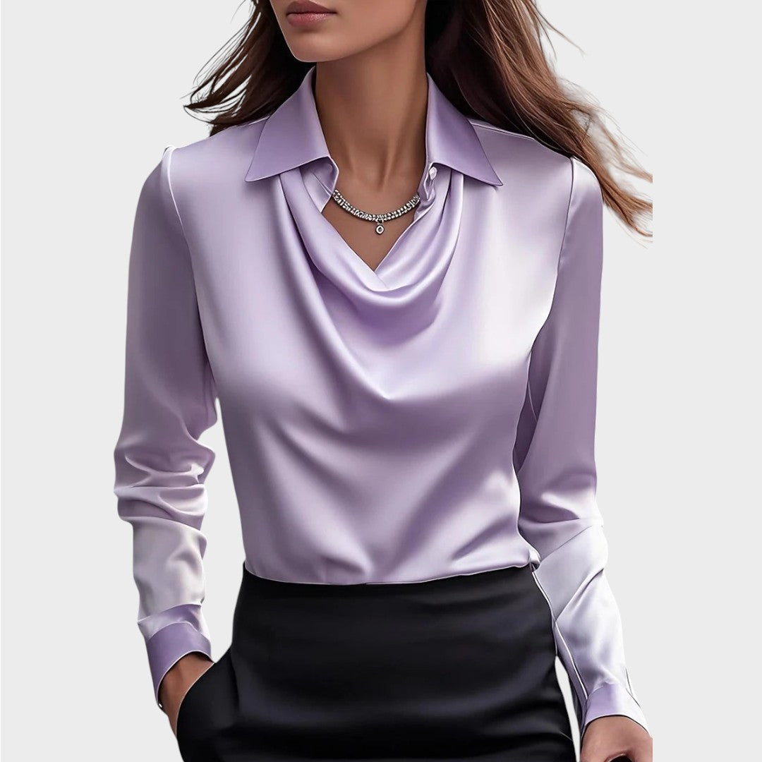 Elin | Eleganta Satīna Blūze