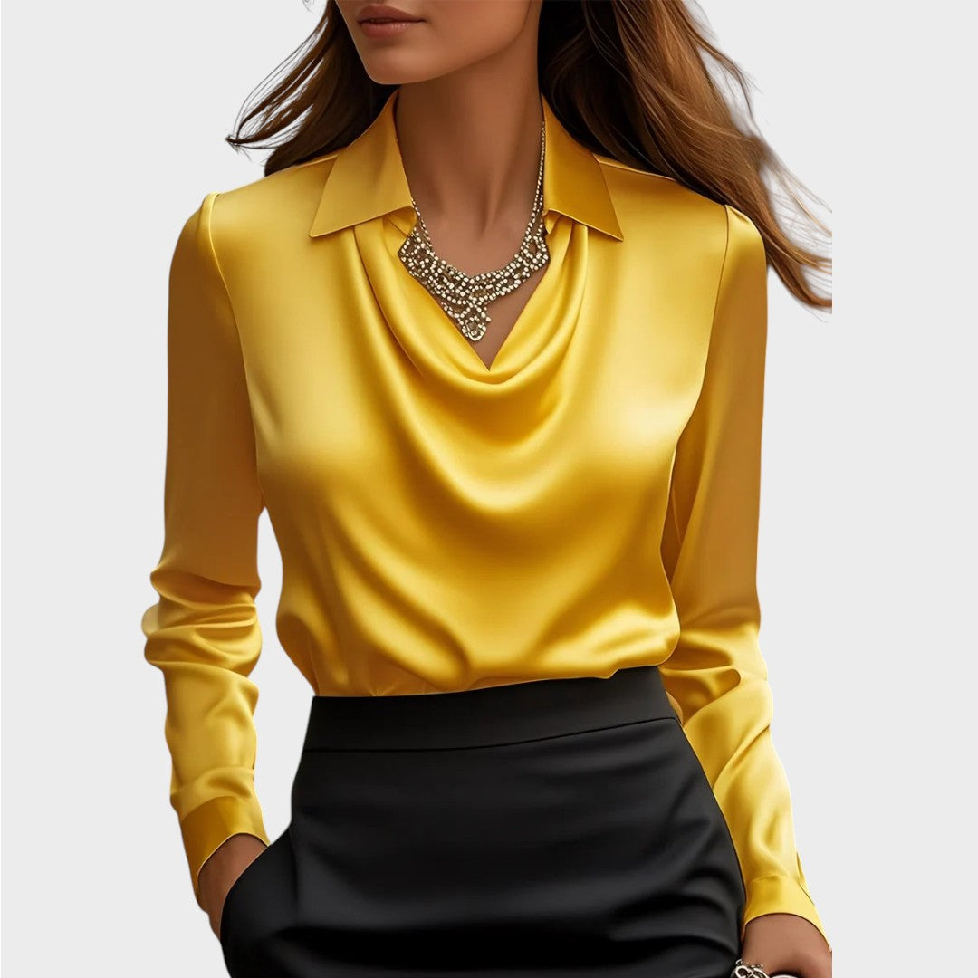Elin | Eleganta Satīna Blūze