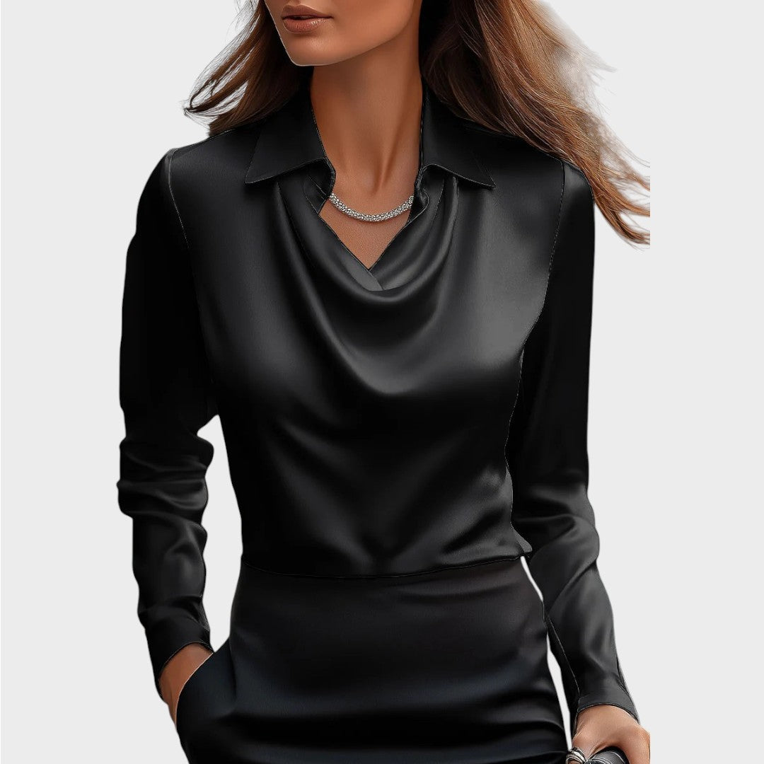 Elin | Eleganta Satīna Blūze
