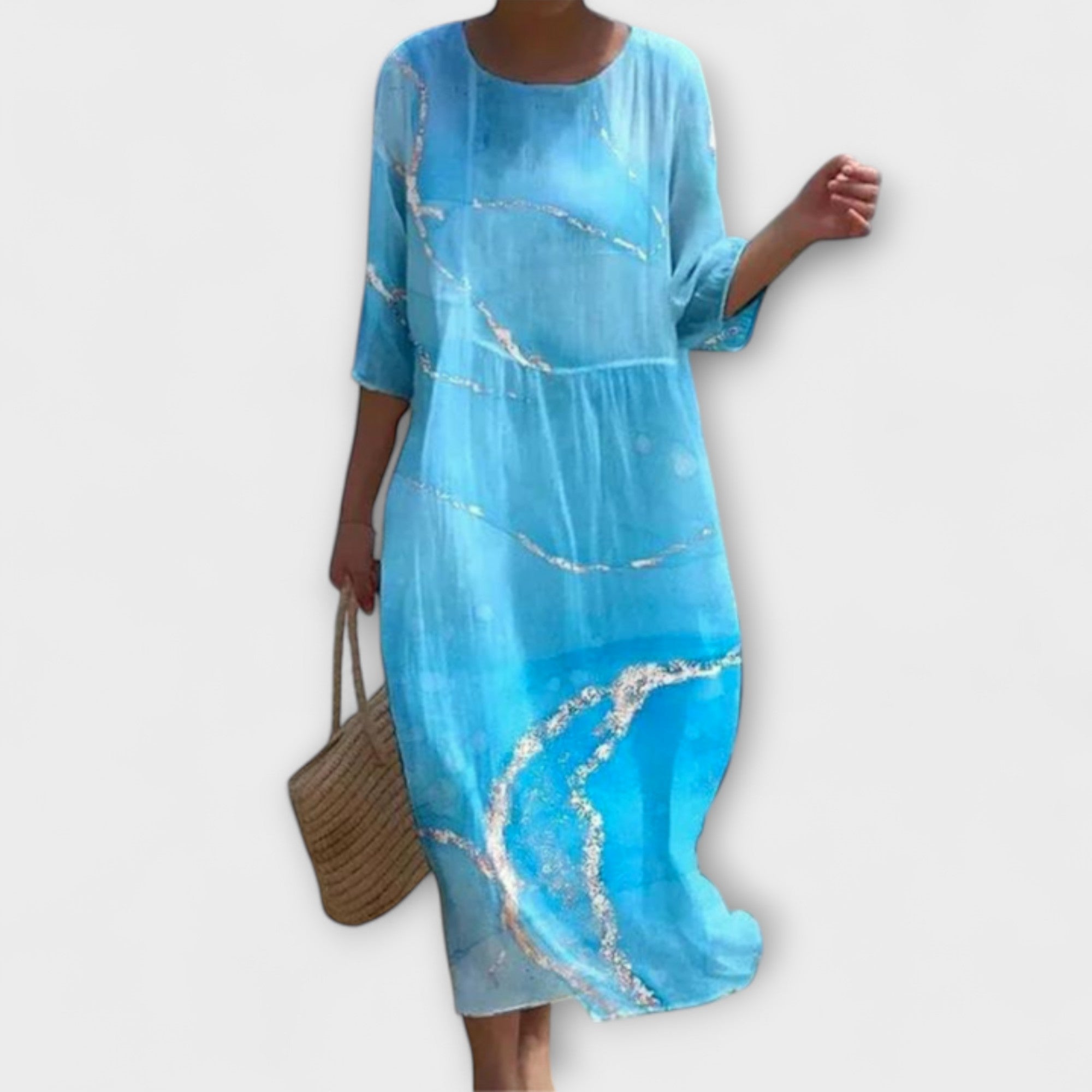 Miranda - Eleganta Ziedu Maxi Kleita