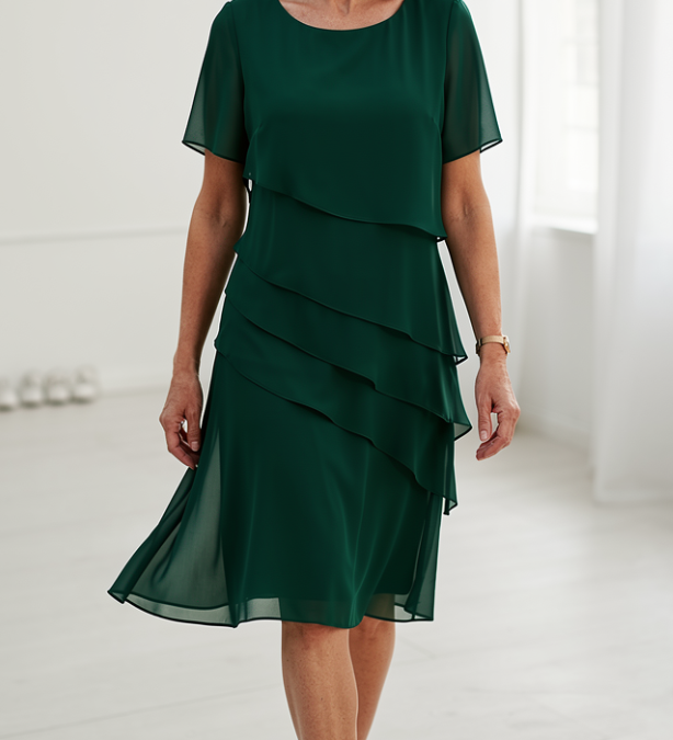 Linda | Elegantiška Komforto Rūtu Suknelė