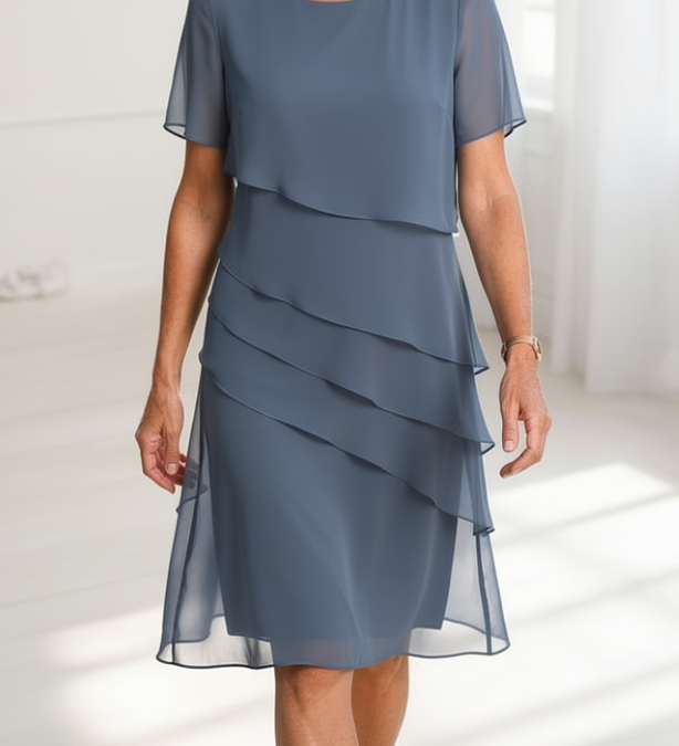 Linda | Elegantiška Komforto Rūtu Suknelė