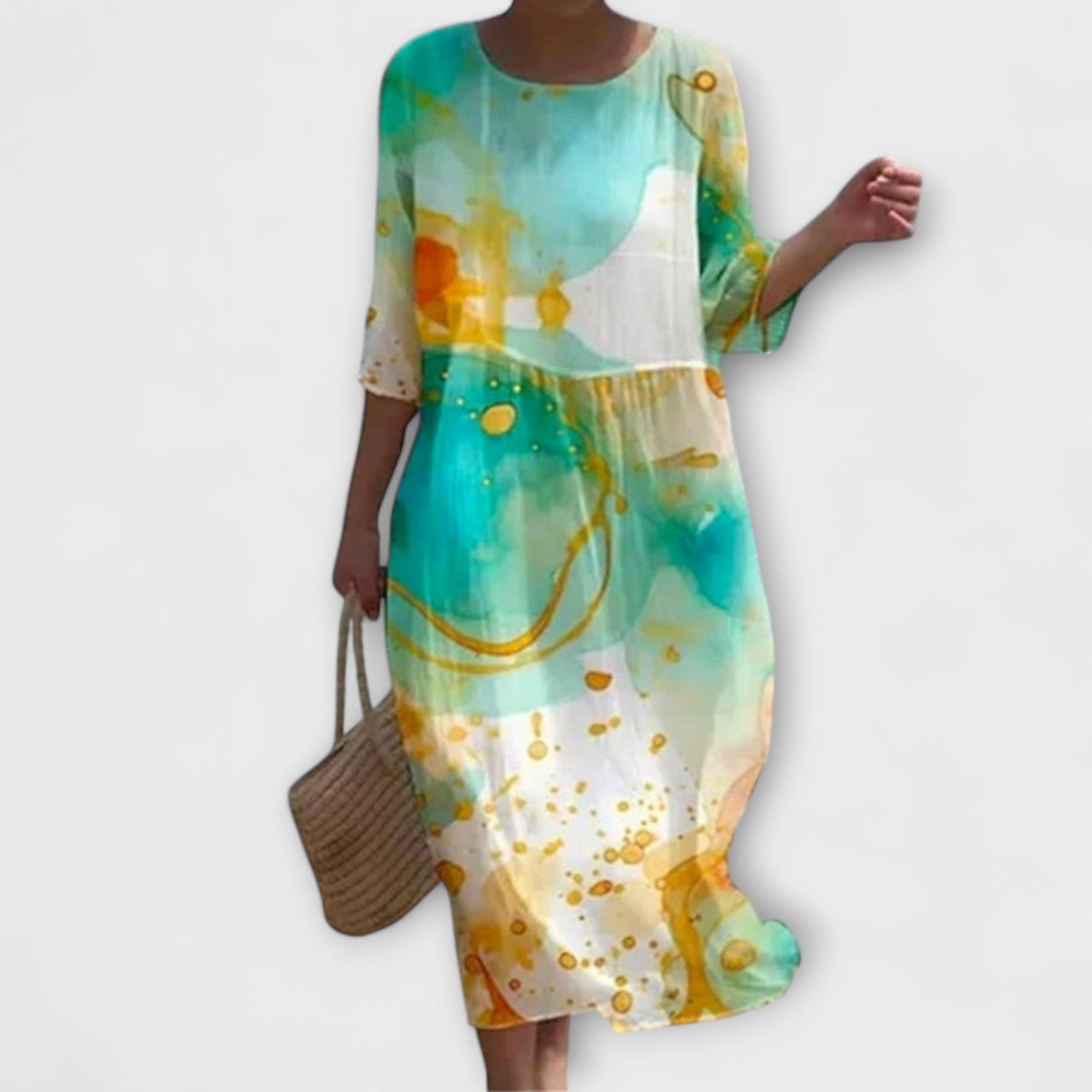 Miranda - Eleganta Ziedu Maxi Kleita