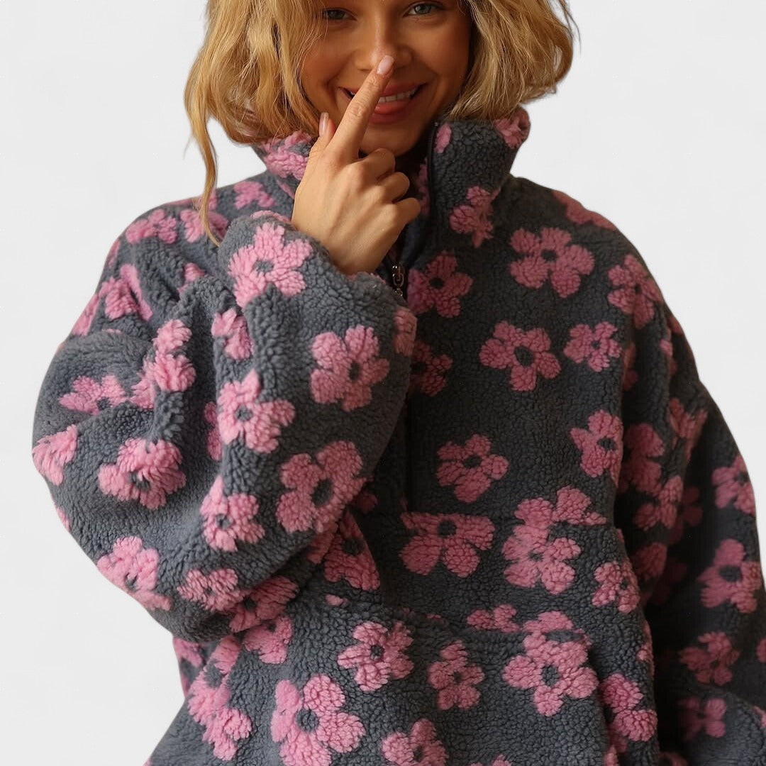 Daisy | Ziedu Fleece Džemperis