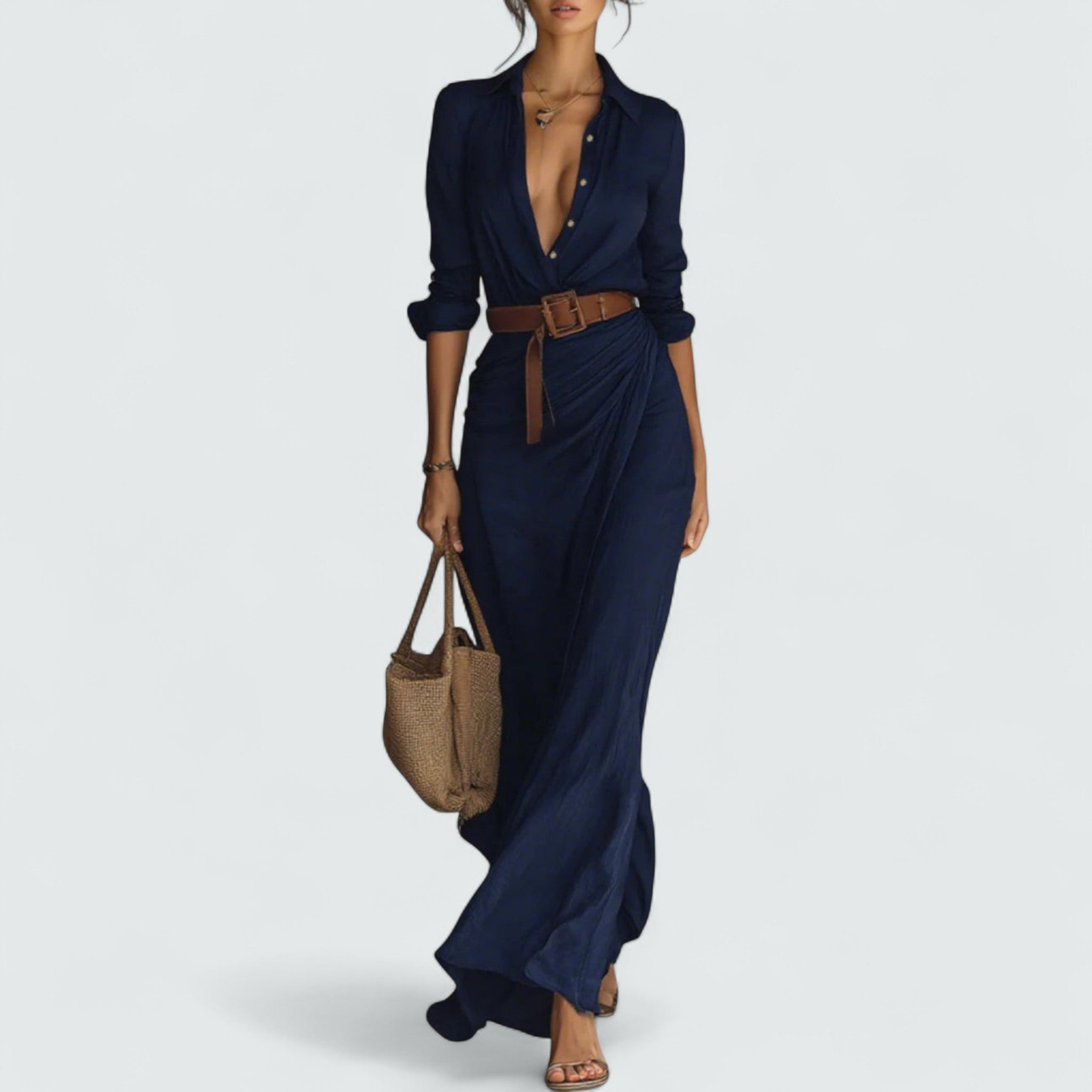 Doris | Maxi Dress with Long Sleeves