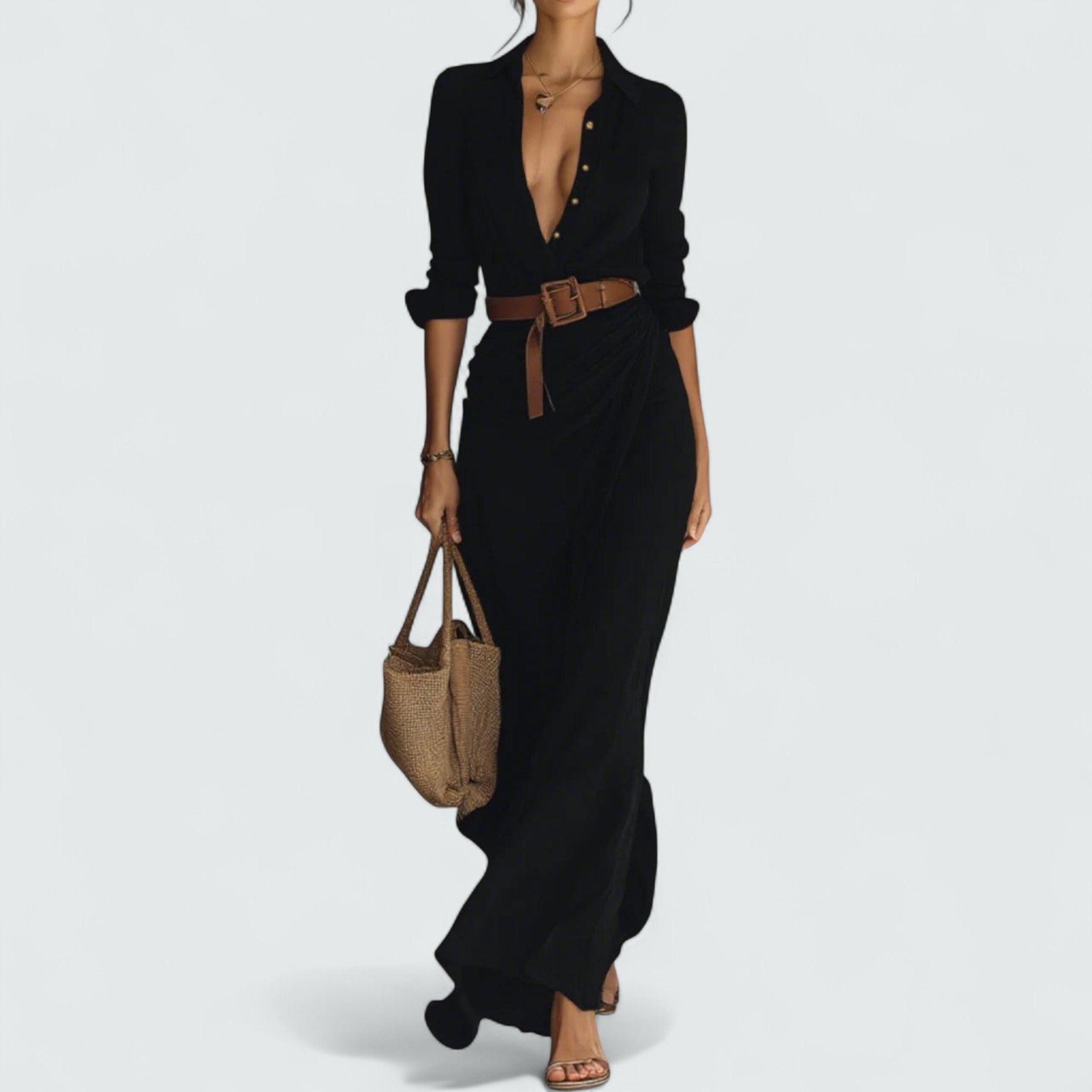 Doris | Maxi Dress with Long Sleeves