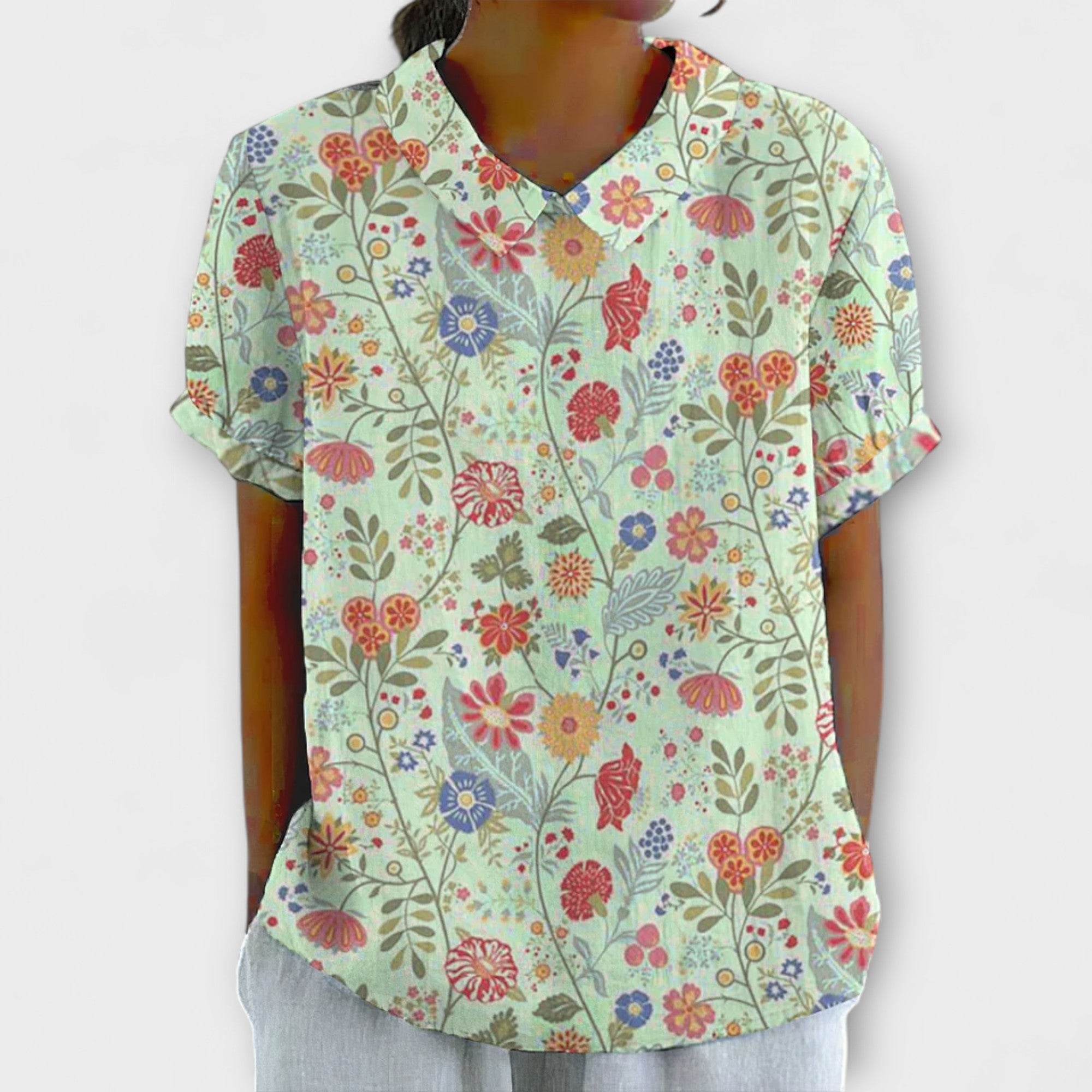 Chrissi – Flower Print Shirt