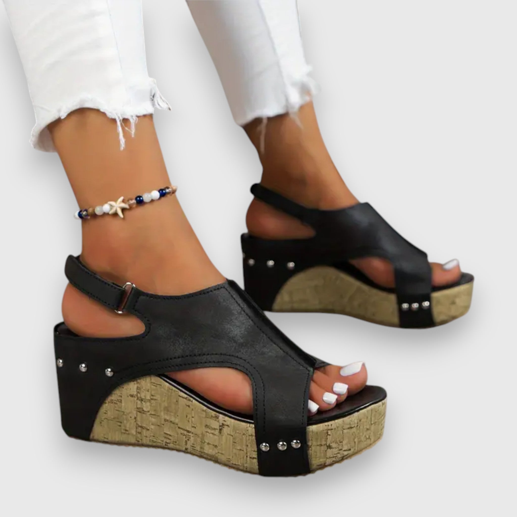 Mia – Sandales à plateforme vintage