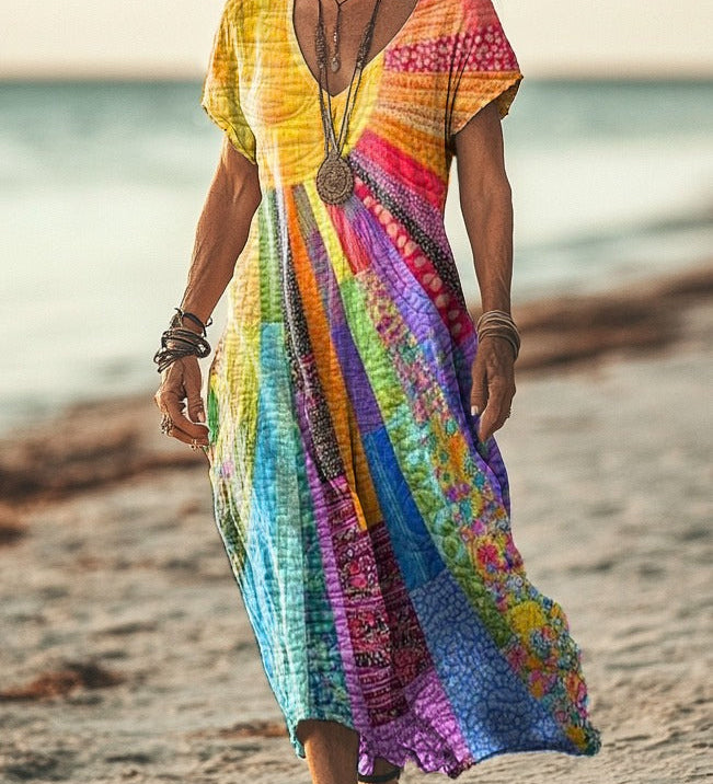 Bohemian Sun-Inspired Dress