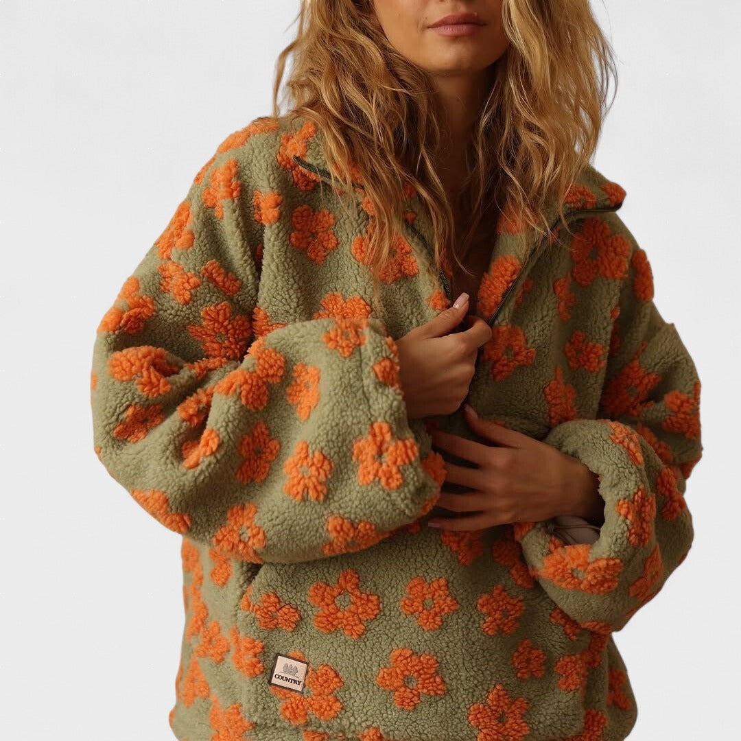 Daisy | Ziedu Fleece Džemperis