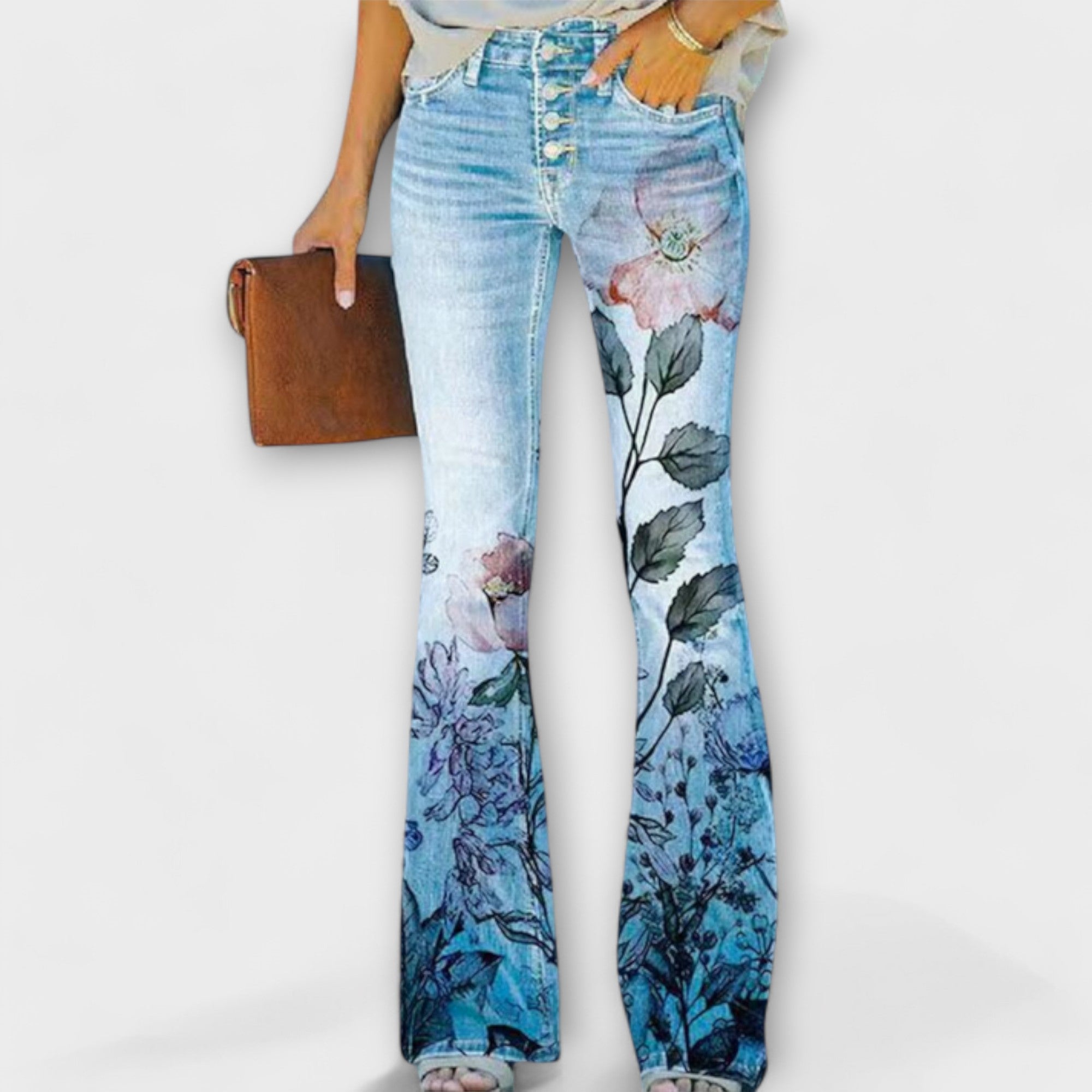 Flower Print Pants