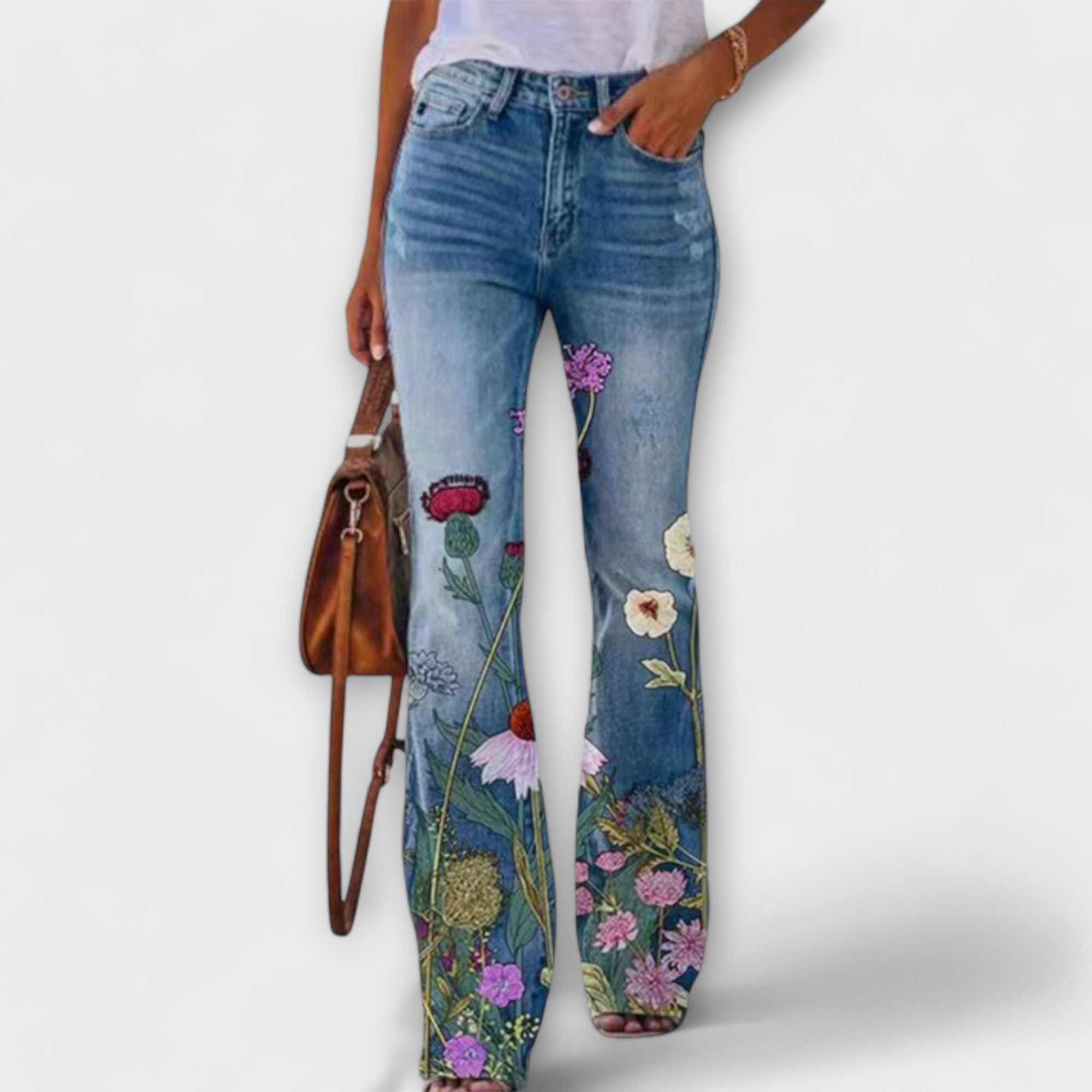 Flower Print Pants