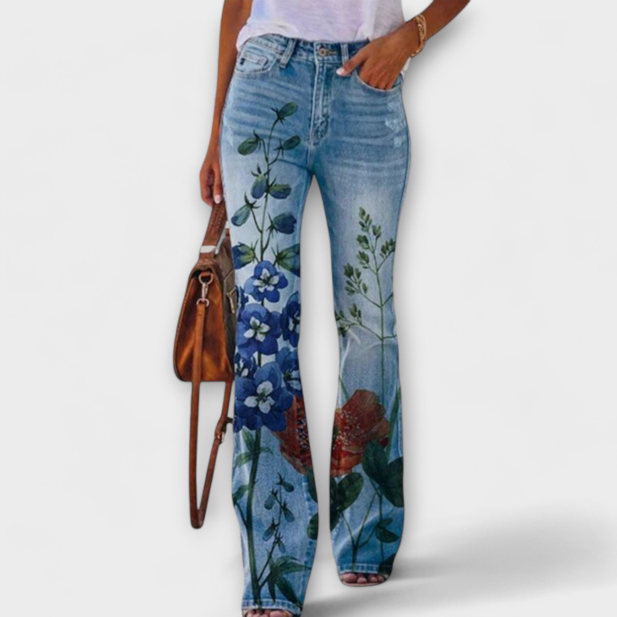 Flower Print Pants