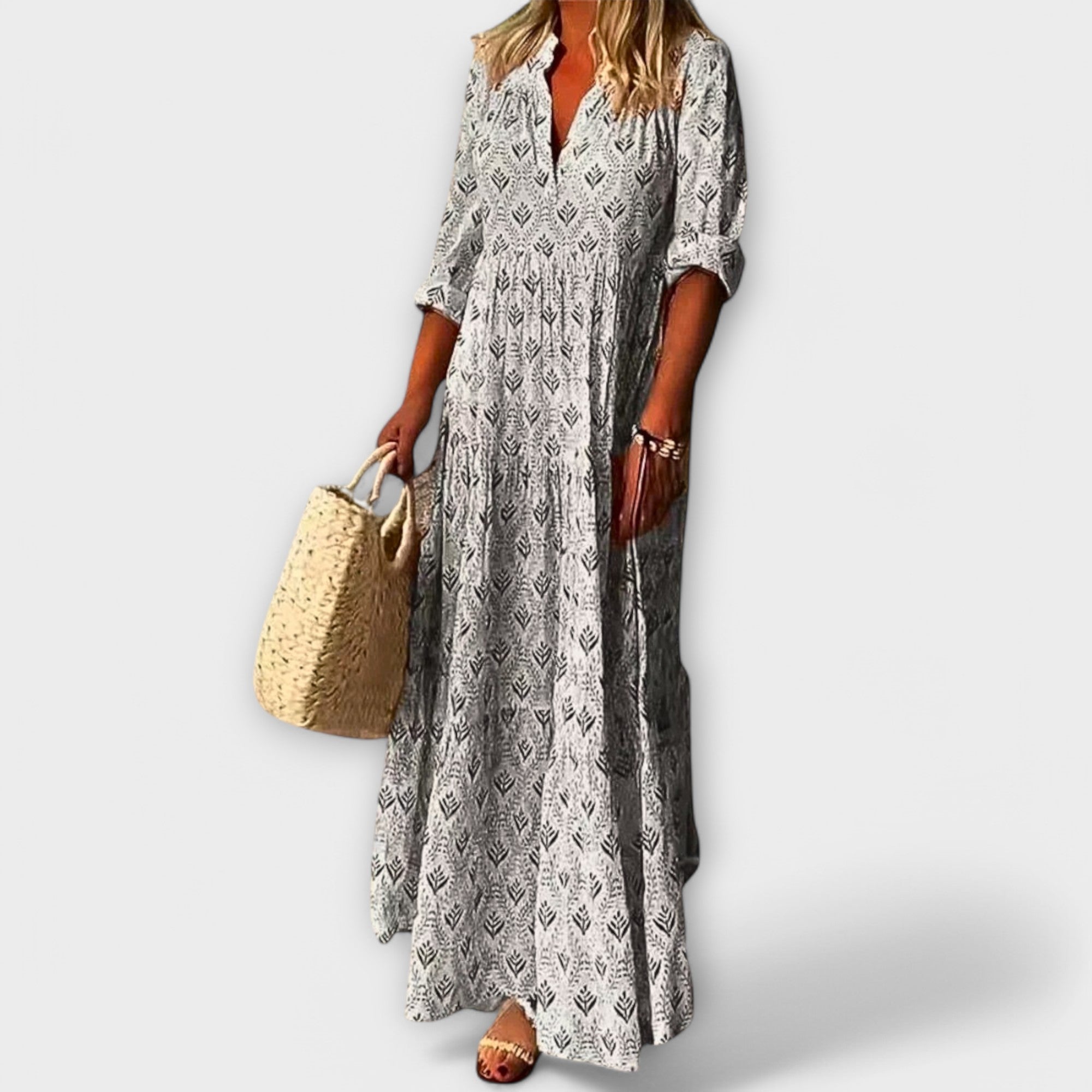 Sera - Eleganta un Komfortabla Pavasara Maxi Kleita