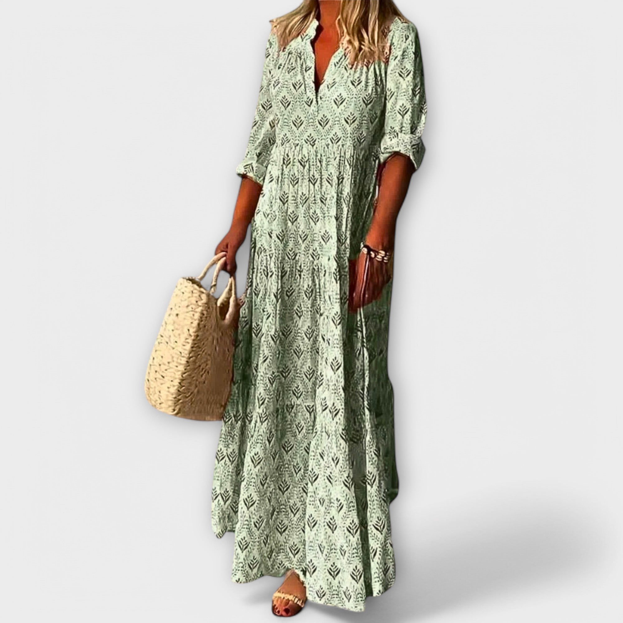 Sera - Eleganta un Komfortabla Pavasara Maxi Kleita