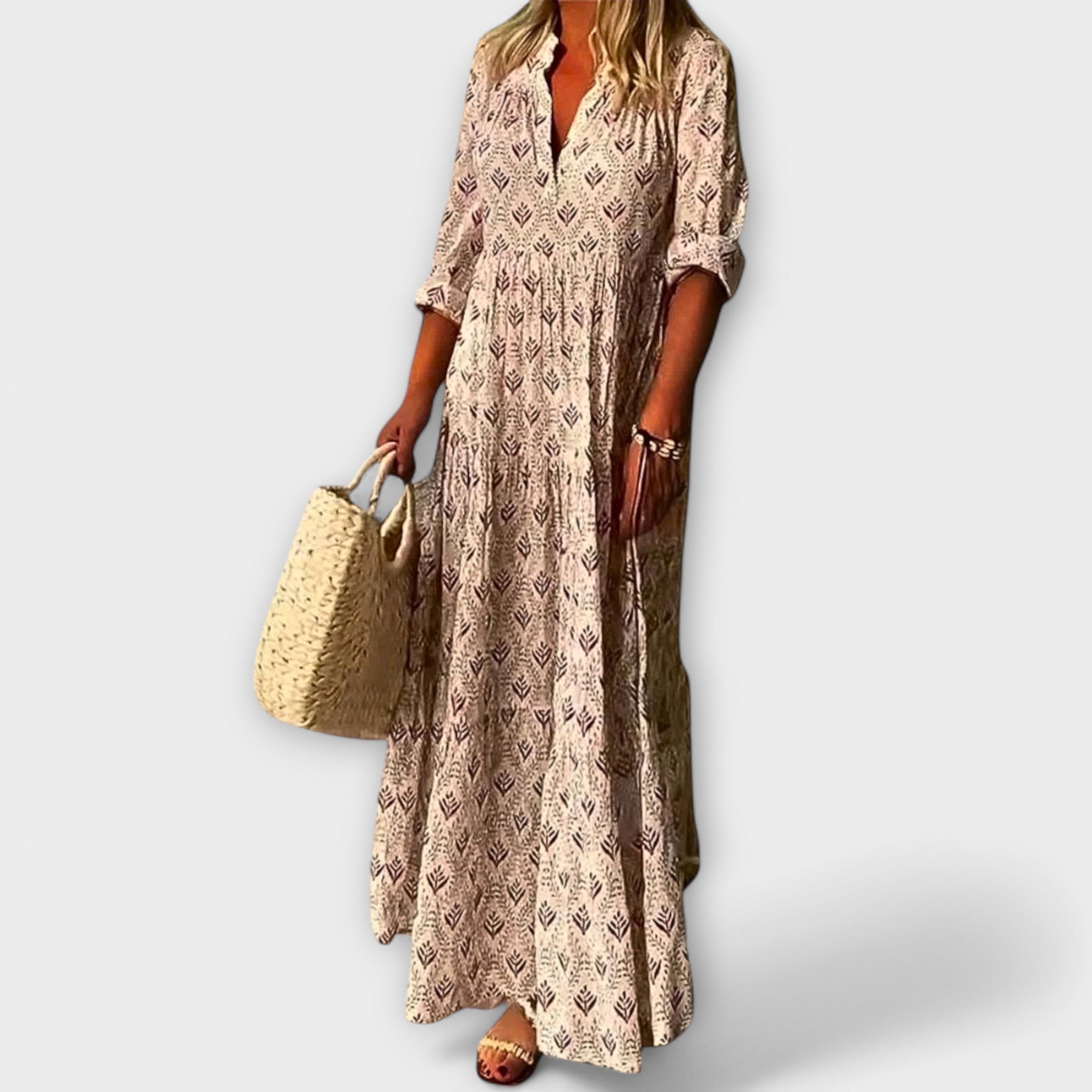 Sera - Eleganta un Komfortabla Pavasara Maxi Kleita