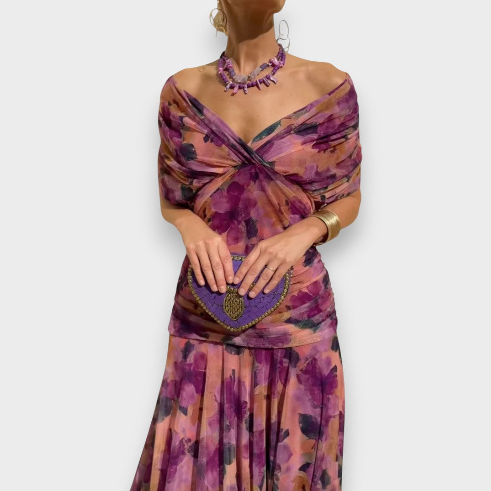 Malia | Eleganta Kleita ar V-veida Dekolte