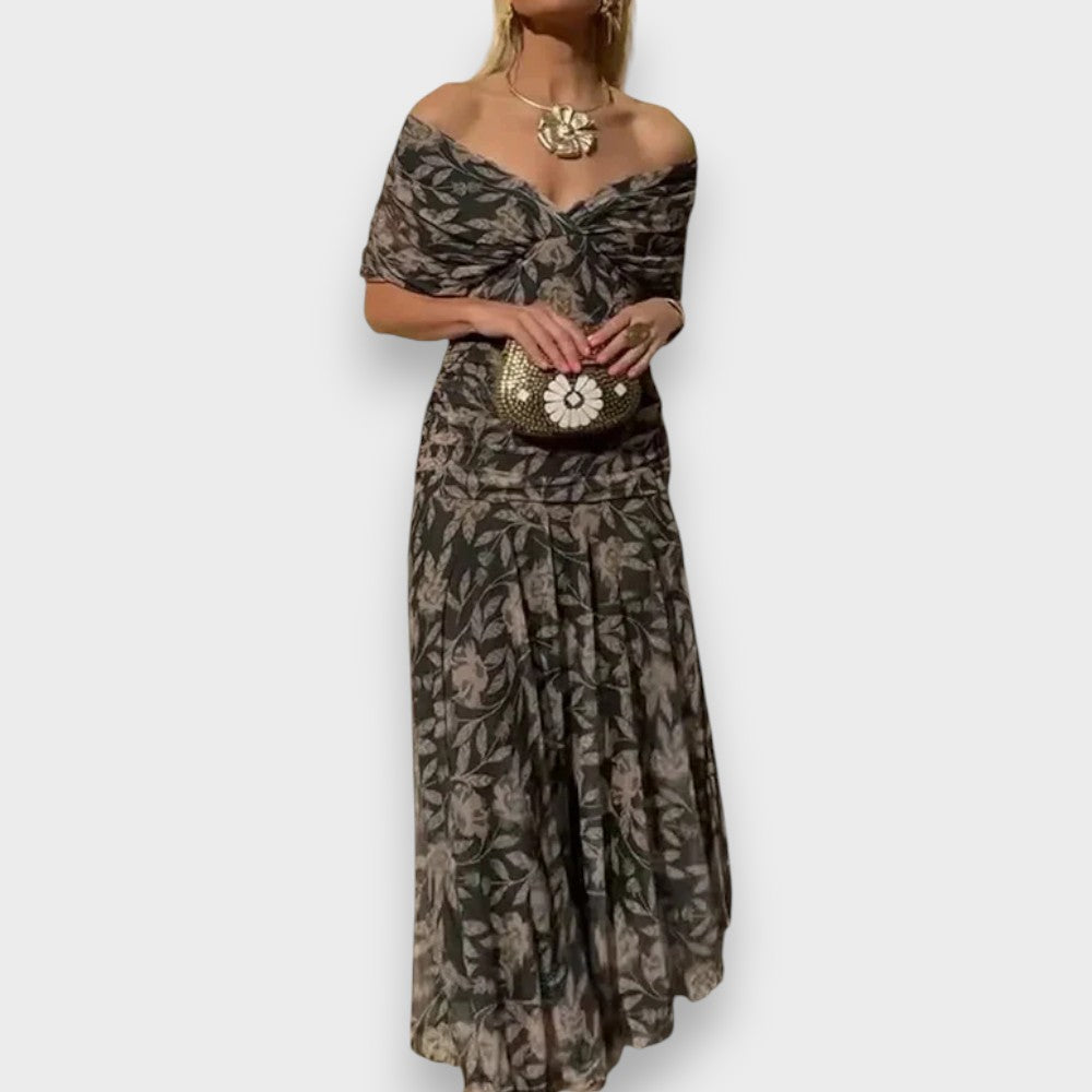Malia | Eleganta Kleita ar V-veida Dekolte