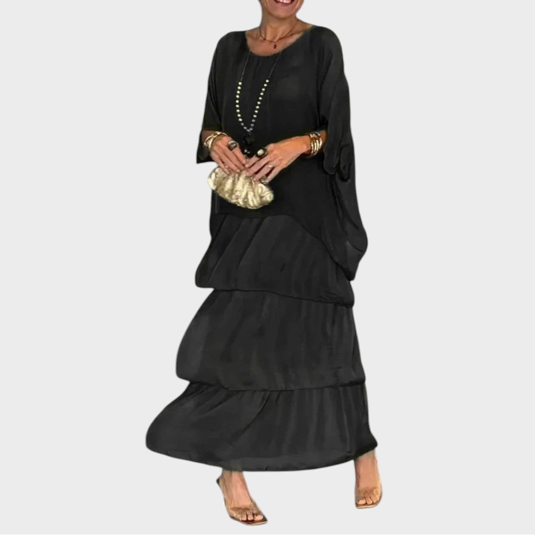 Nora | Eleganta Šifona Boho Kleita Ikdienas Nēsāšanai