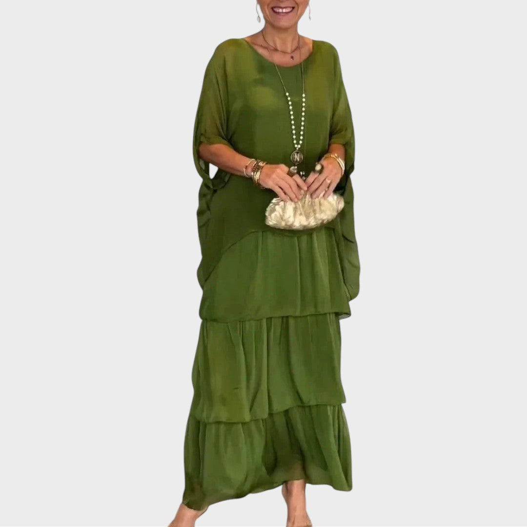 Nora | Eleganta Šifona Boho Kleita Ikdienas Nēsāšanai