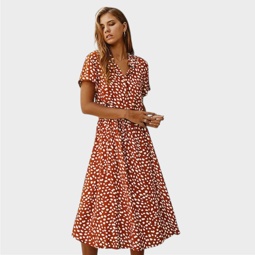 Madelina | Eleganta Daudzkrāsaina Vasaras Kleita
