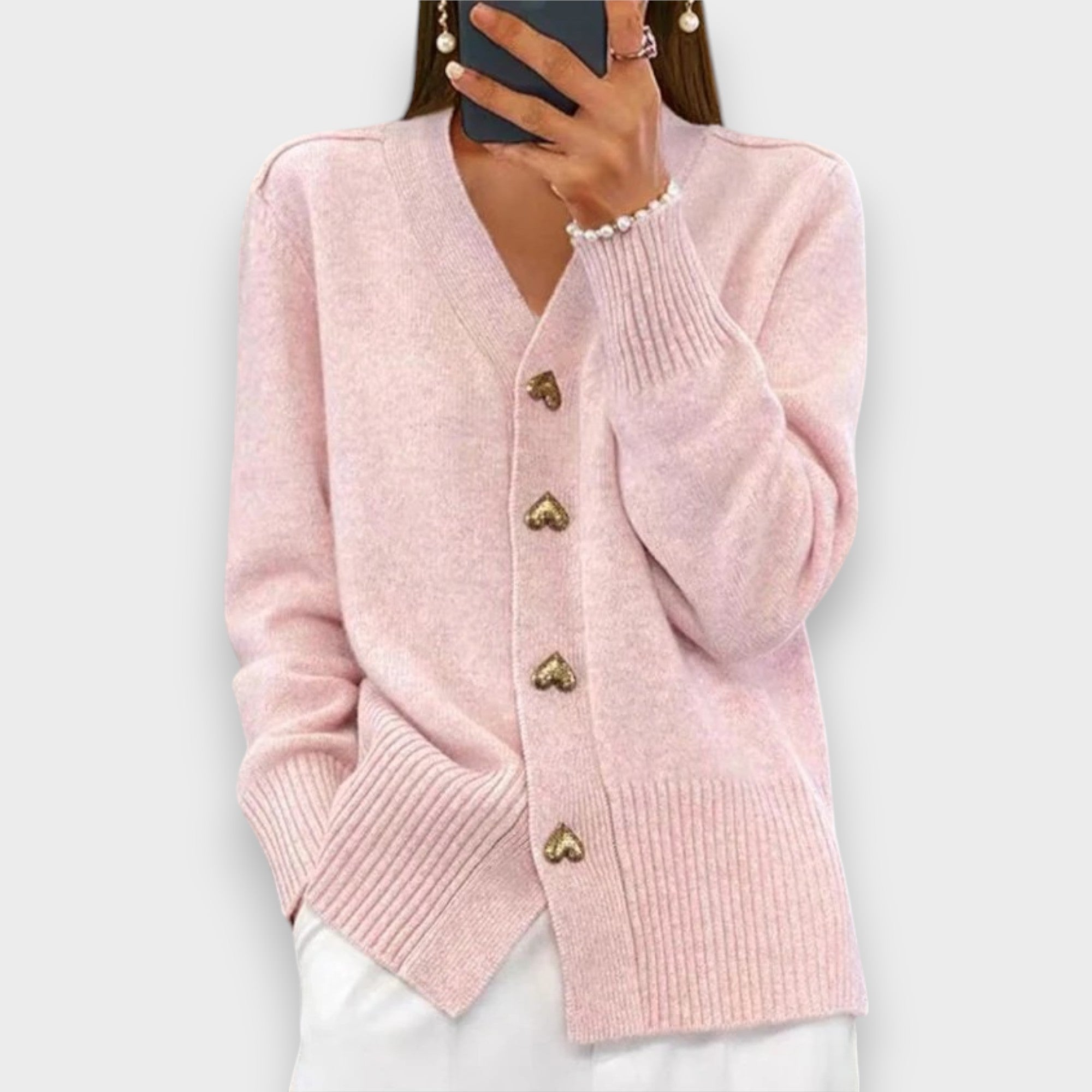 Armelle | Eleganti kardigāni ar sirds pogām