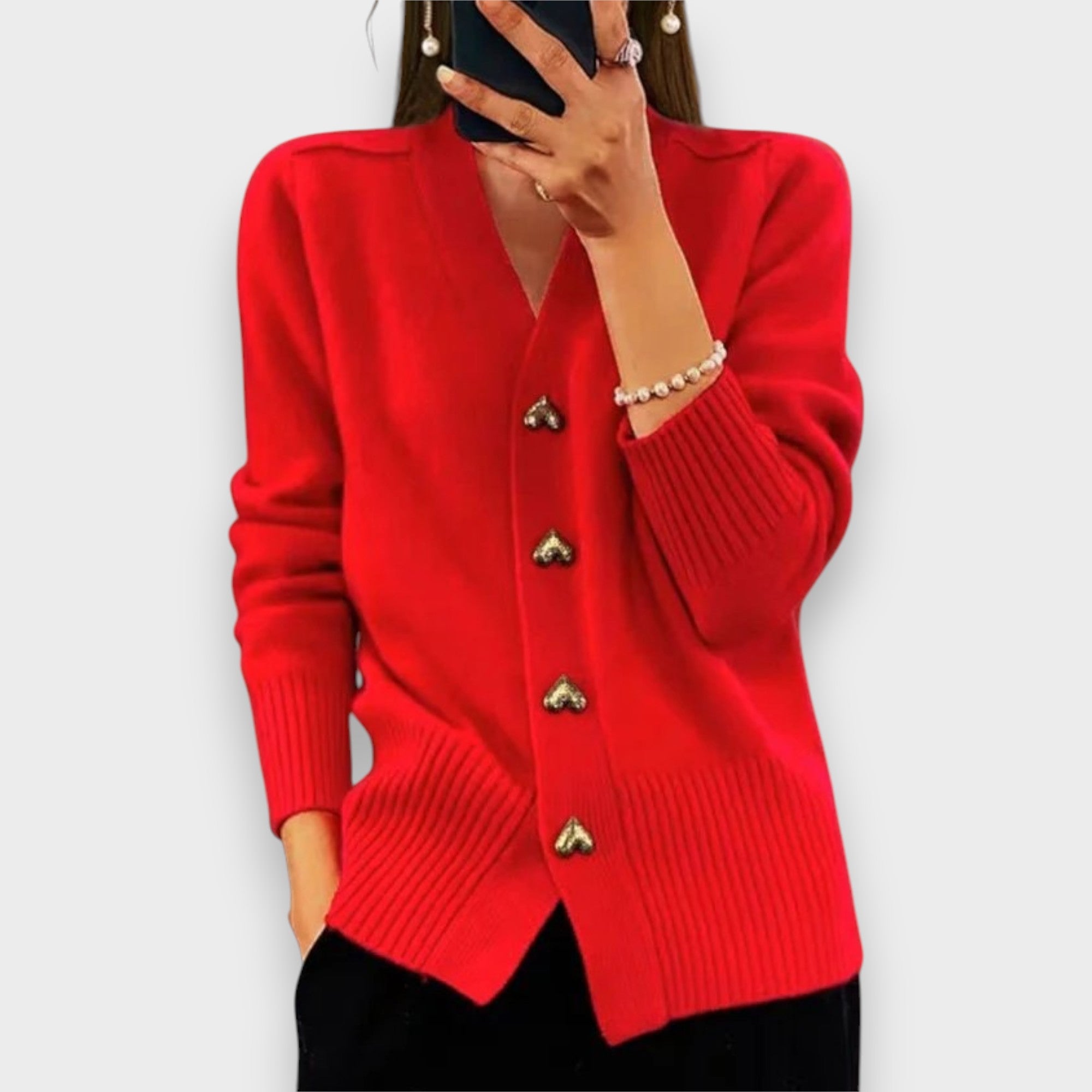 Armelle | Eleganti kardigāni ar sirds pogām