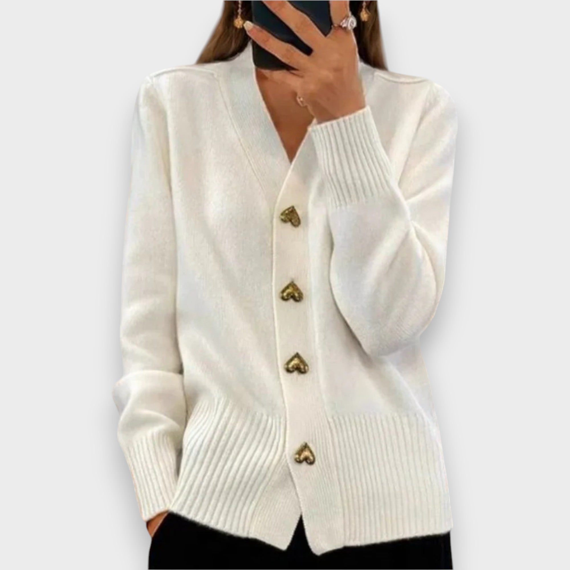 Armelle | Eleganti kardigāni ar sirds pogām