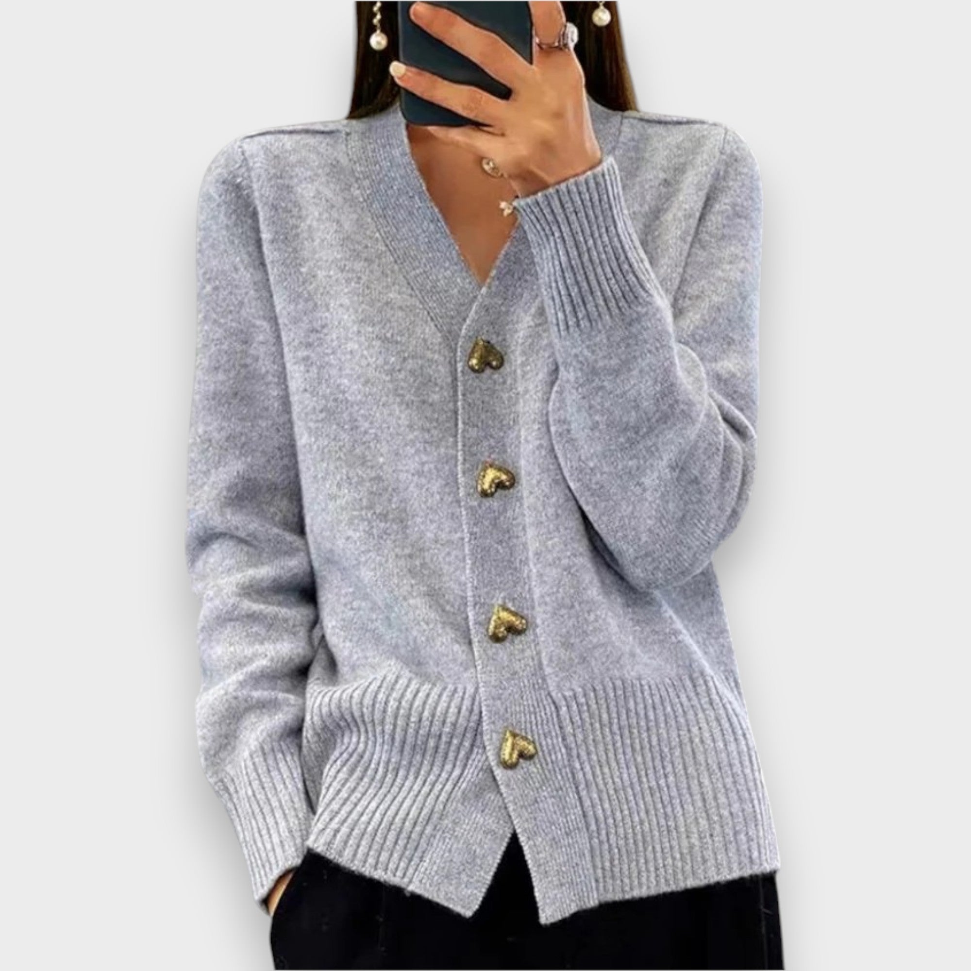 Armelle | Eleganti kardigāni ar sirds pogām