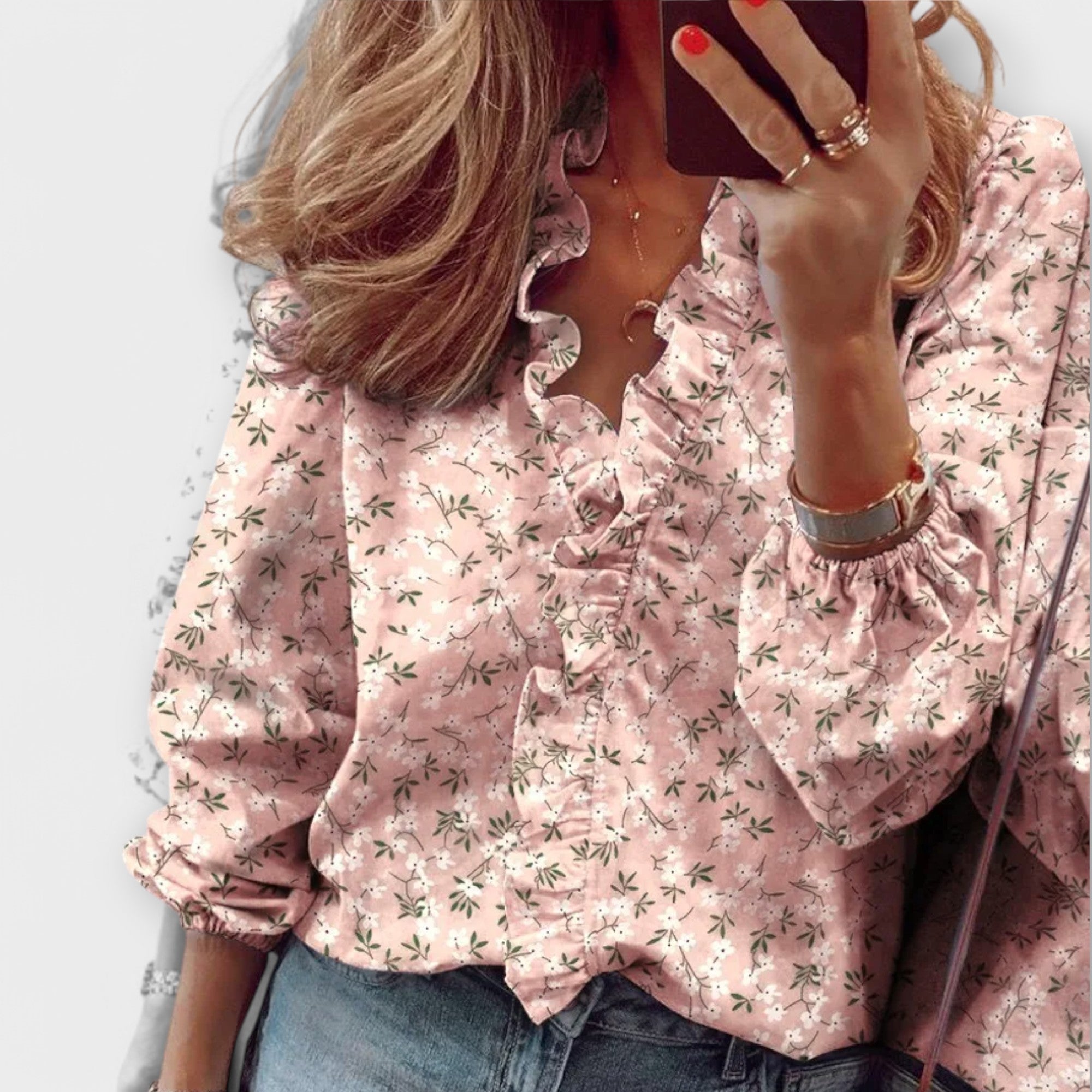 Amie – Elegant Ruffled Blouse
