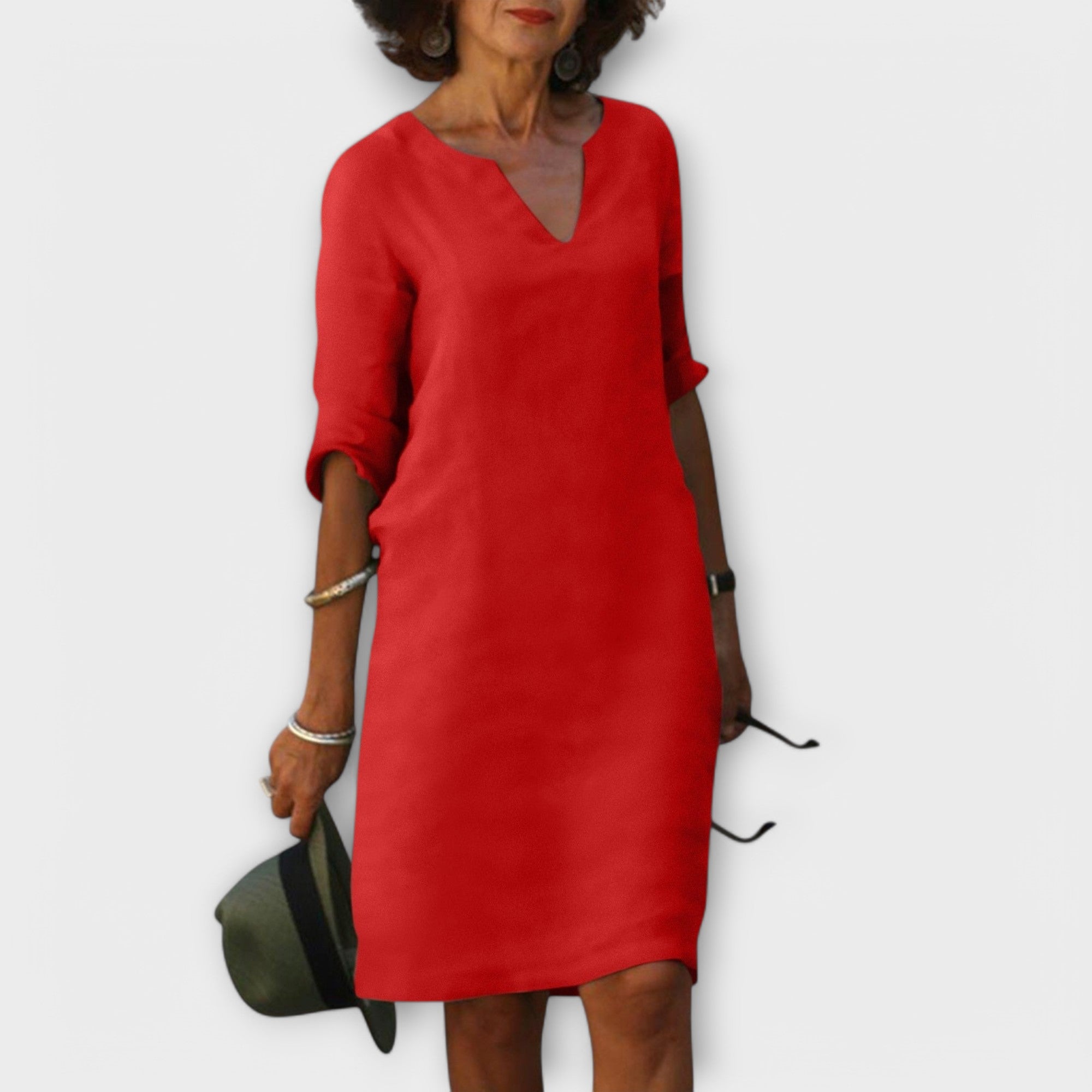 Sandra - Eleganta un ērta V-veida kleita