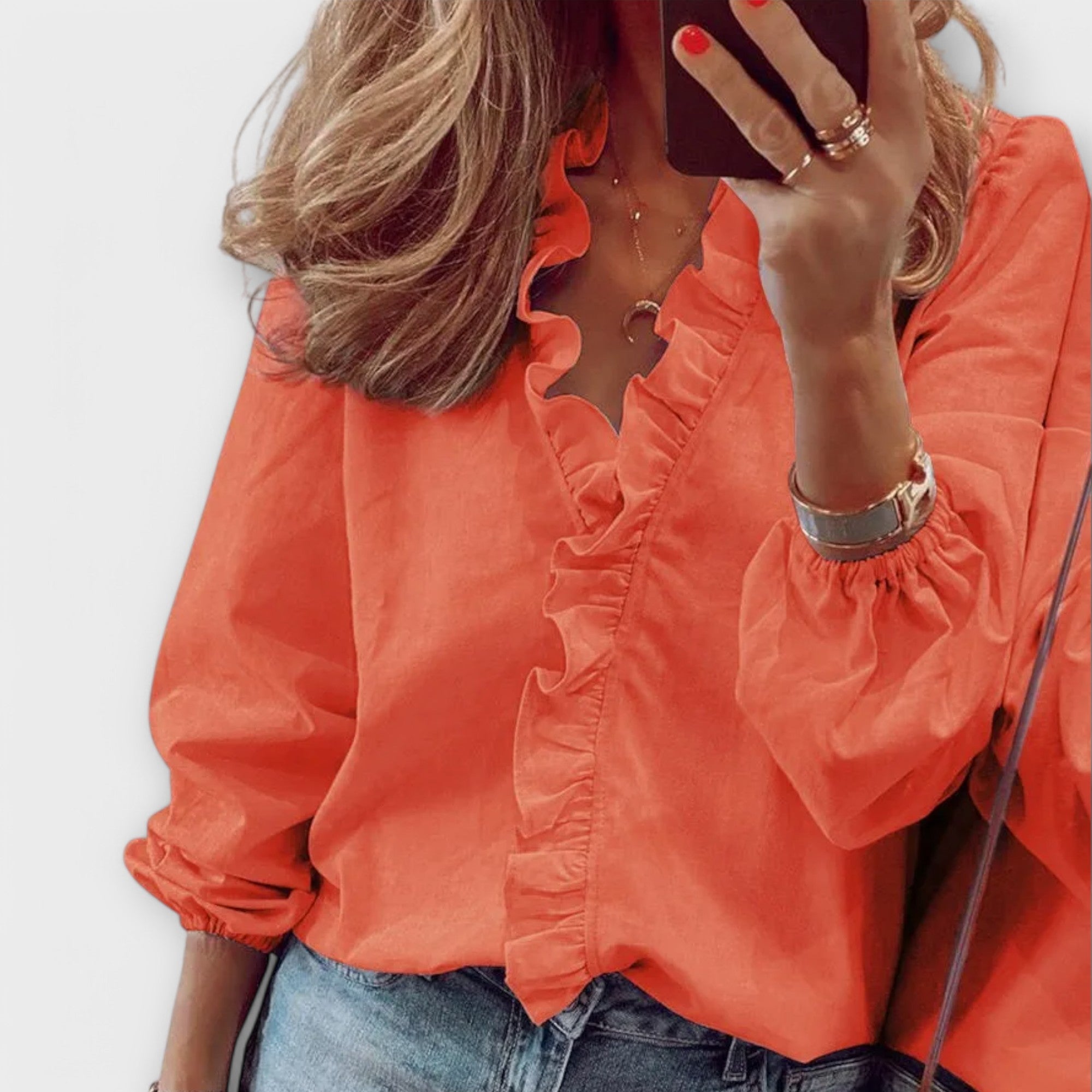 Amie – Elegant Ruffled Blouse