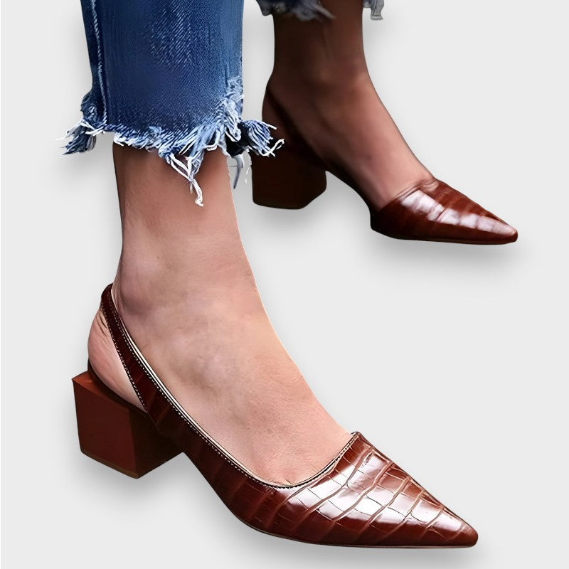 Dorothea | Ortopēdiskie slingback papēži ar patentētu pirksta dizainu