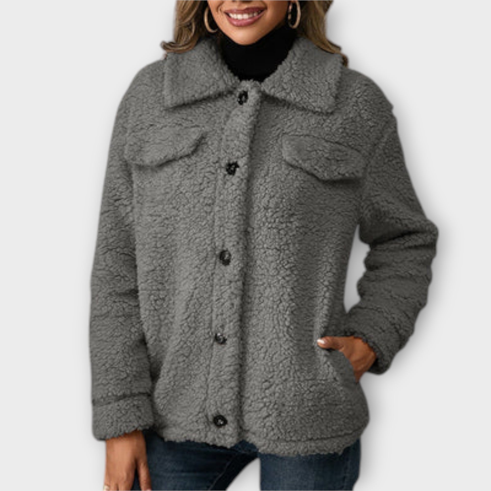 Lūcija - Cozy Teddy Jacket