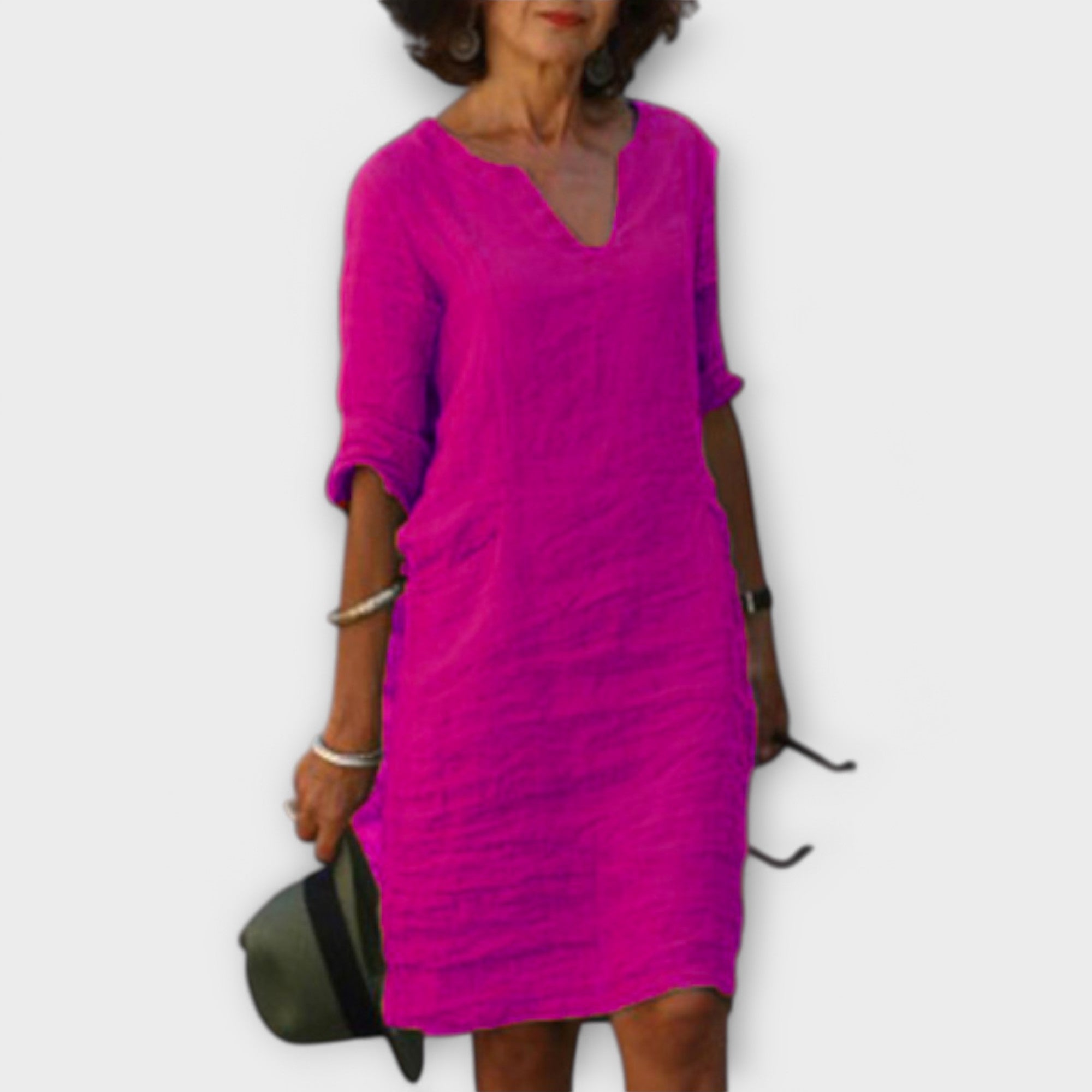 Sandra - Eleganta un ērta V-veida kleita